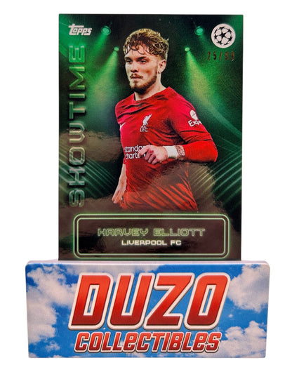 Harvey Elliott Green /99 2023 Topps Showtime
