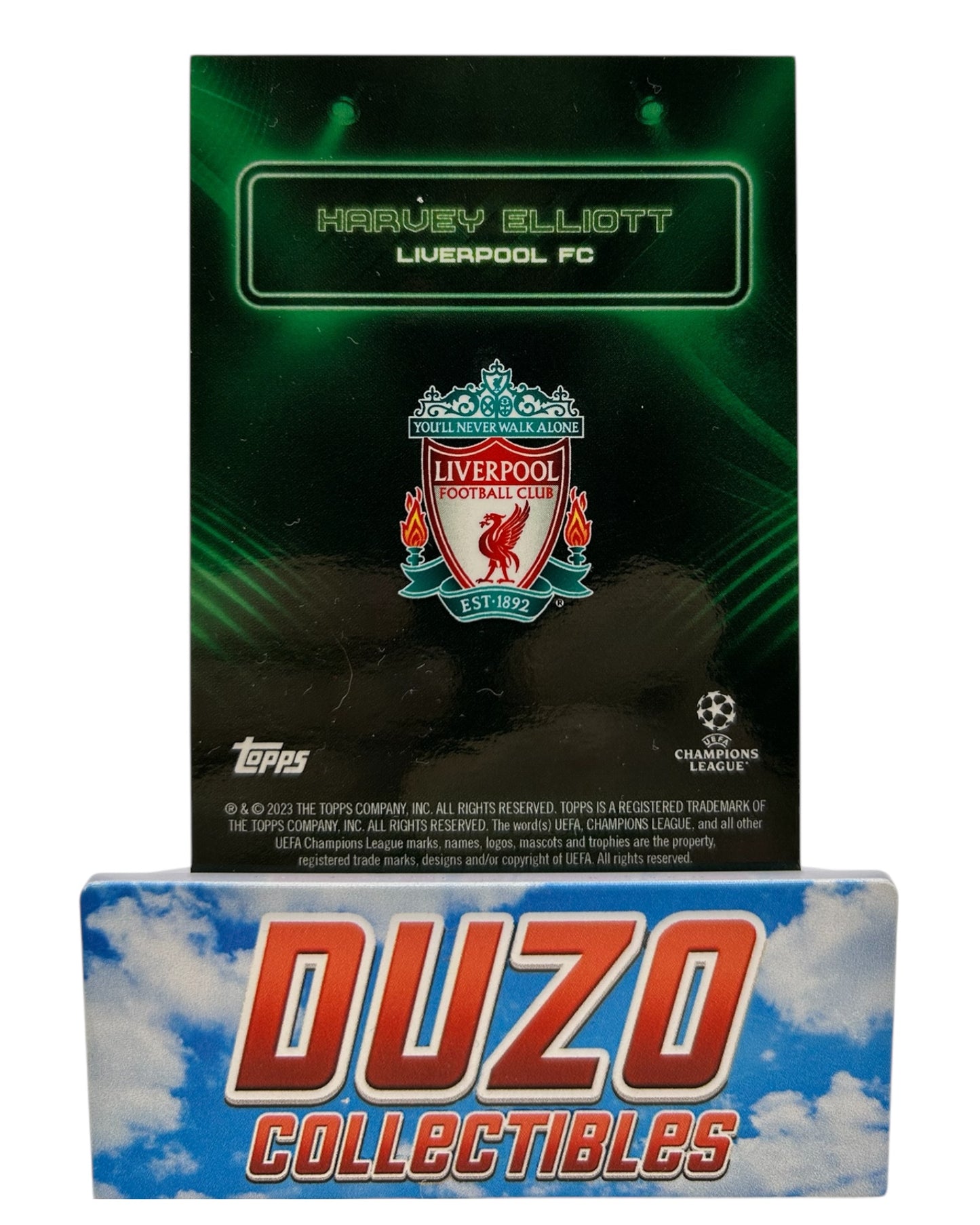 Harvey Elliott Green /99 2023 Topps Showtime