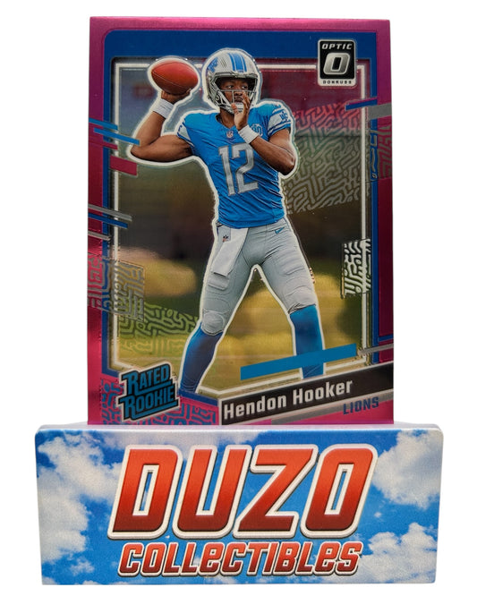 Hendon Hooker Pink Rated Rookie 2023 Panini Donruss No.329