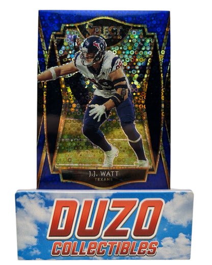 J.J. Watt Blue Disco /25 2020 Panini Select No.128