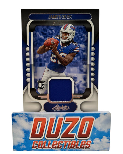 James Cook Rookie Patch 2022 Panini Absolute No.ARM-15