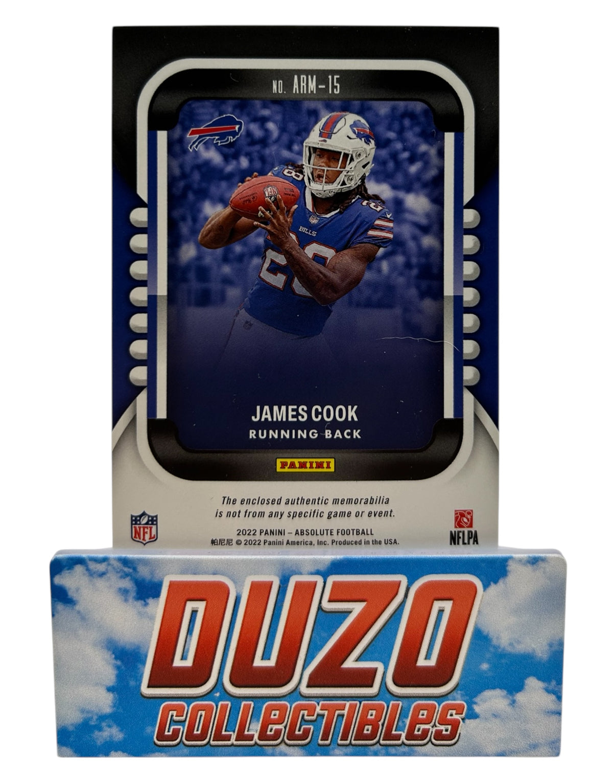 James Cook Rookie Patch 2022 Panini Absolute No.ARM-15