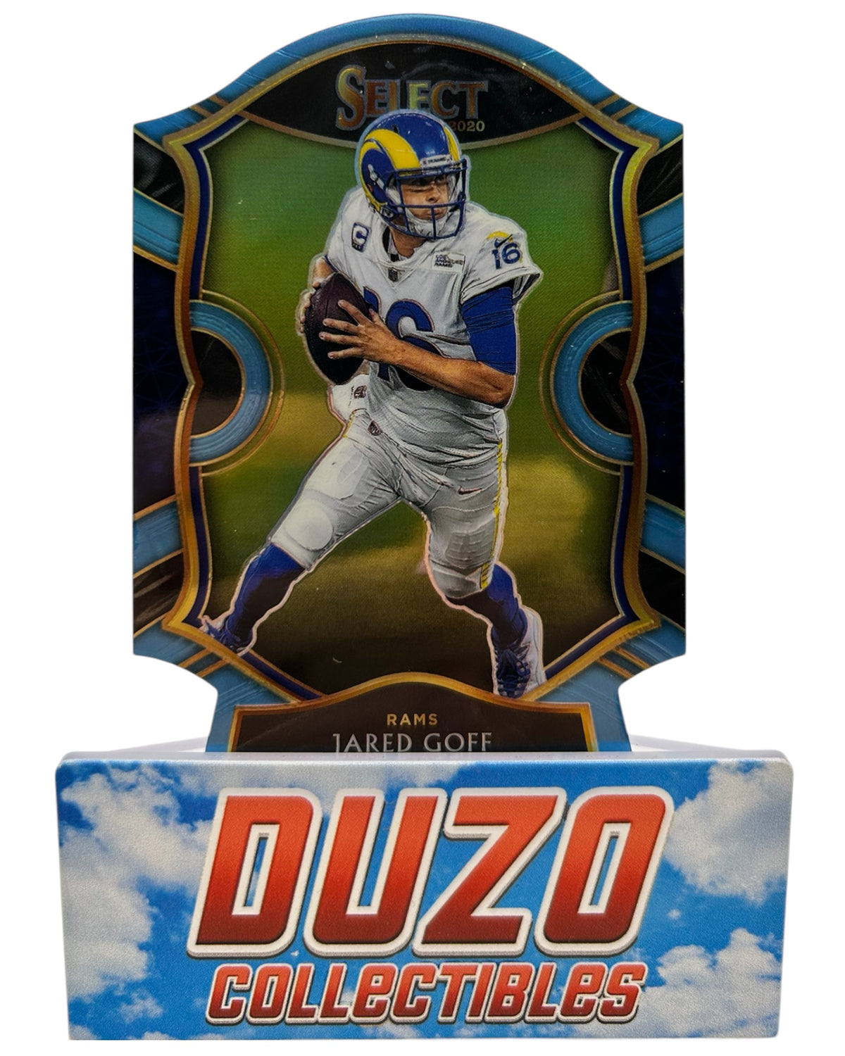 Jared Goff Blue Die-Cut 2020 Panini Select No.13