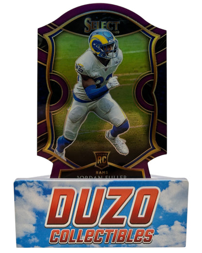 Jordan Fuller Rookie Purple Die-Cut 2020 Panini Select No.75