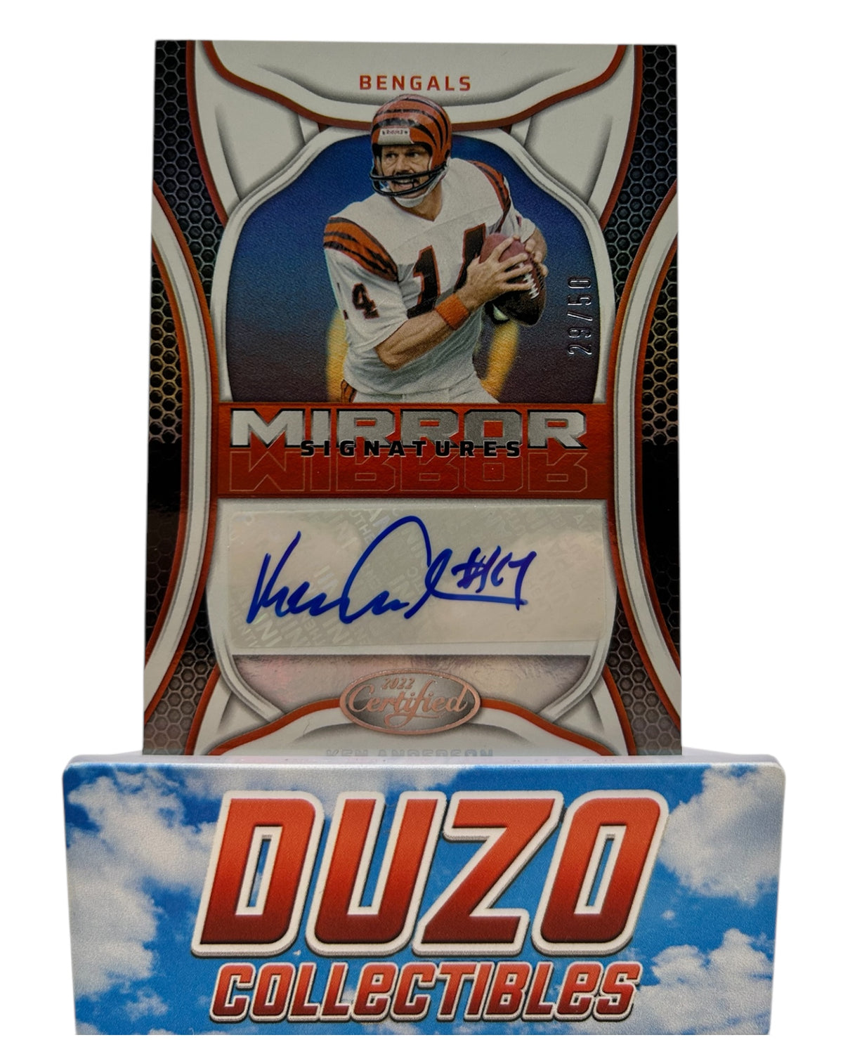 Ken Anderson Autograph /50 2022 Panini Certified No.MS-KA
