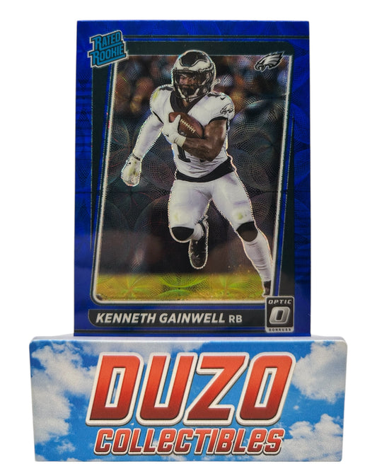 Kenneth Gainwell Rated Rookie Blue Scope 2021 Panini Donruss Optic No.239