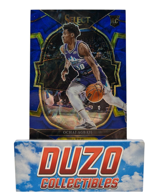 Ochai Agbaji Rookie Blue /249 Concourse 2022-23 Panini Select No.96