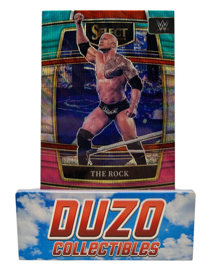 The Rock Green&White&Pink 2022 Panini Select WWE No.20