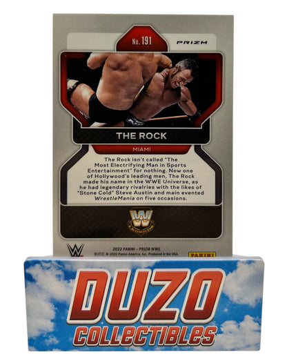 The Rock Silver 2022 Prizm WWE No.191