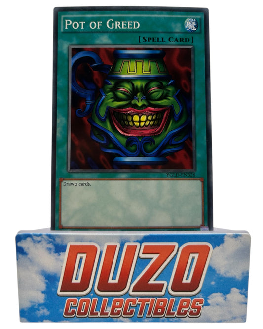 Pot of Greed Spell Card  No.YGLD-ENB26 2020 Konami Yu-Gi-Oh