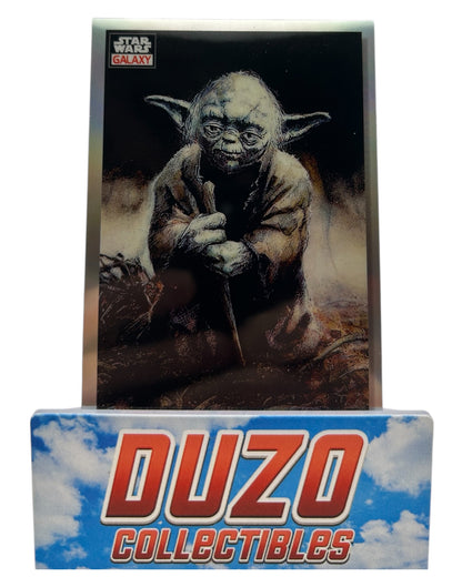 Old Master Yoda Refractor No.41 2023 Topps Star Wars Galaxy