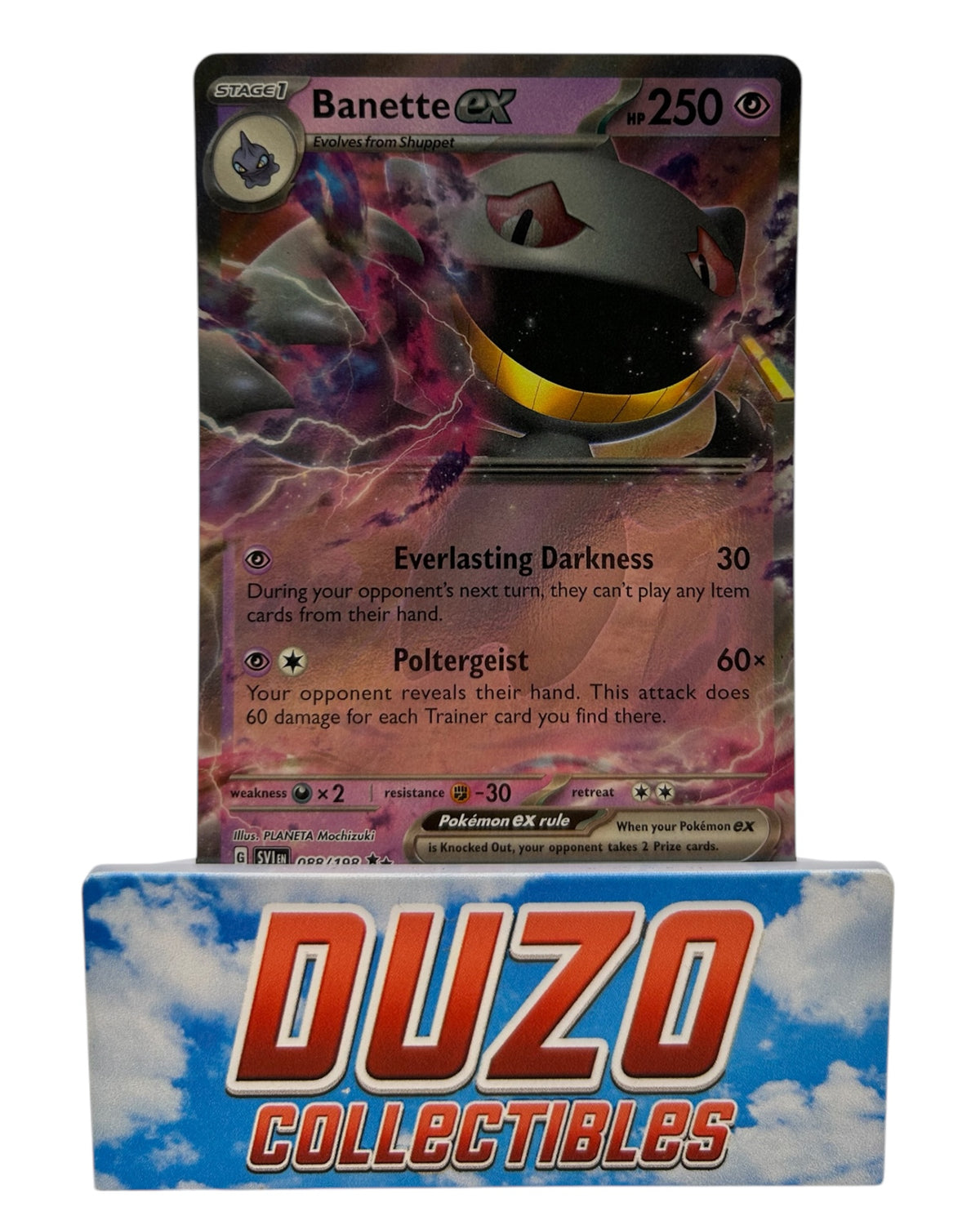 Banette EX Ultra Rare 088/198 Pokemon Scarlet and Violet