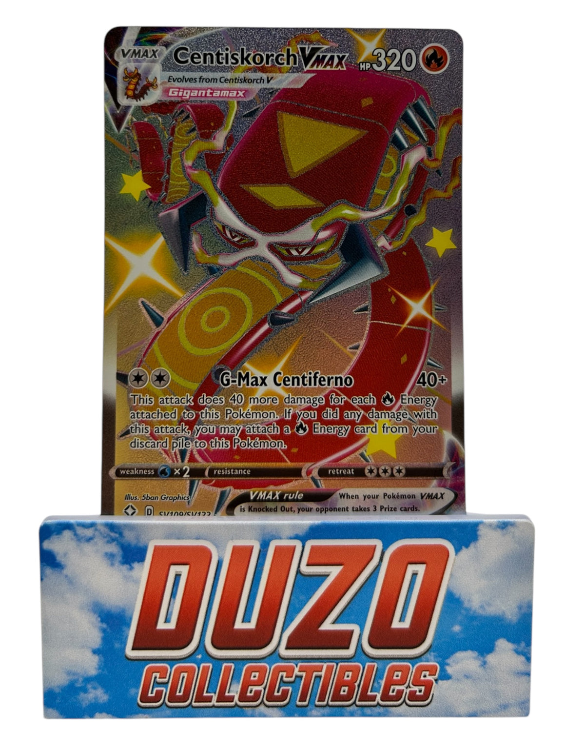 Centiskorch VMAX Fullart SV109/SV122 2021 Pokemon Shining Fates