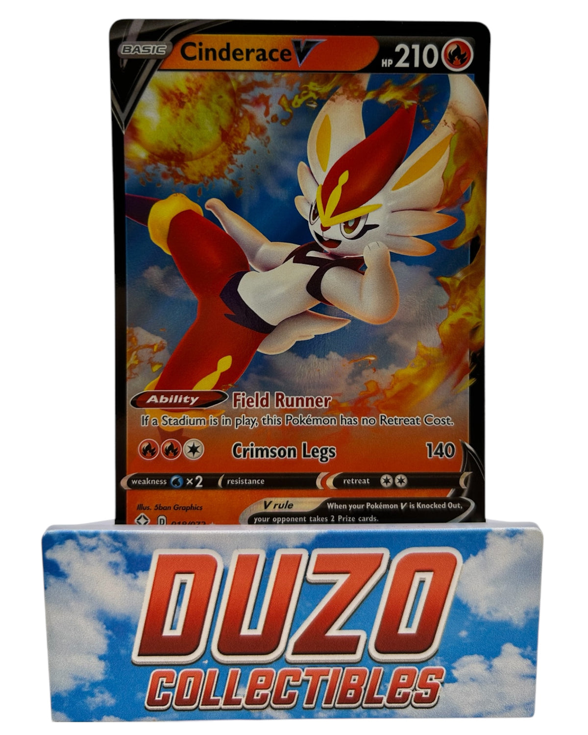 Cinderace V 018/072 Pokemon 2021 Shining Fates