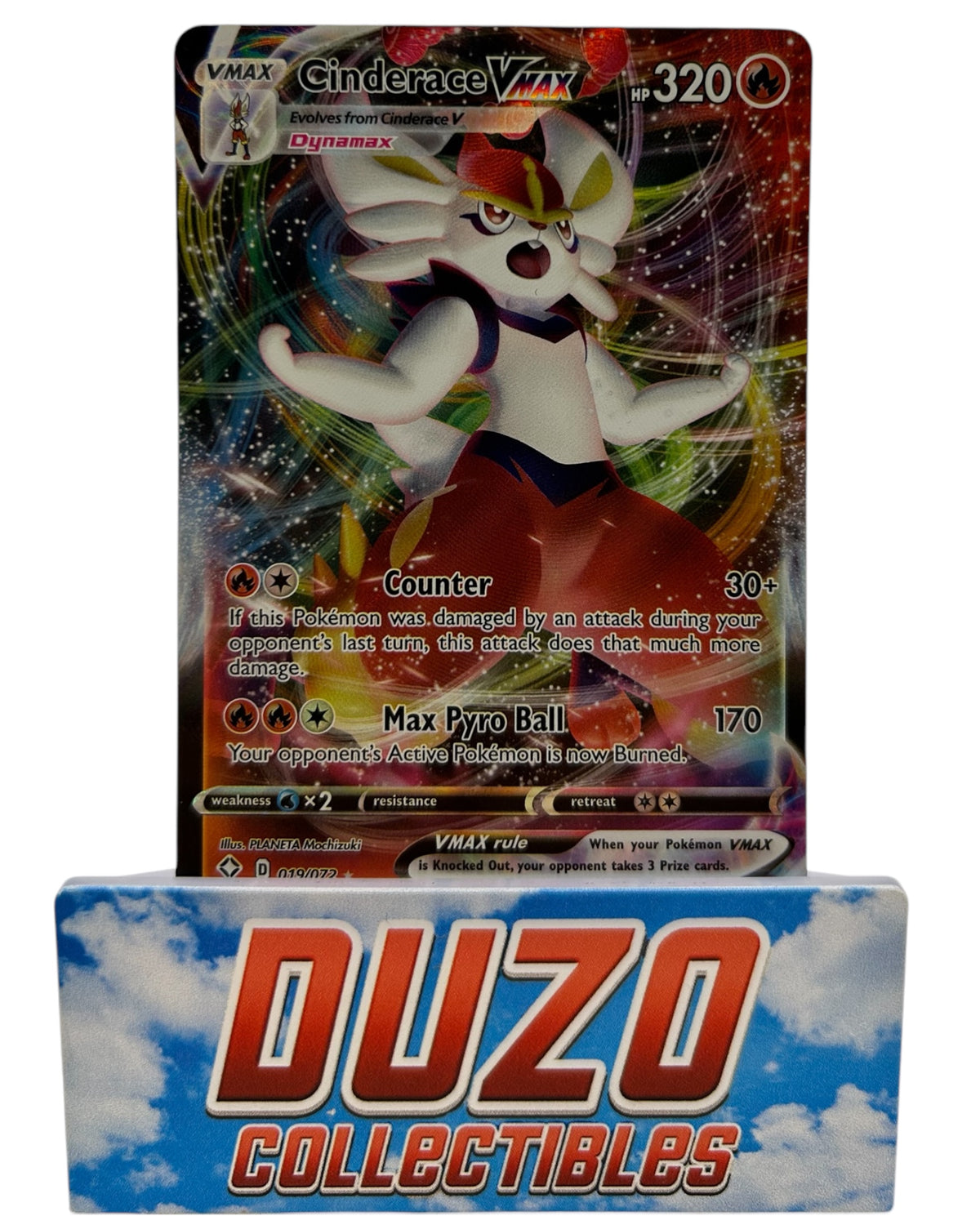 Cinderace VMAX 019/072 Pokemon 2021 Shining Fates