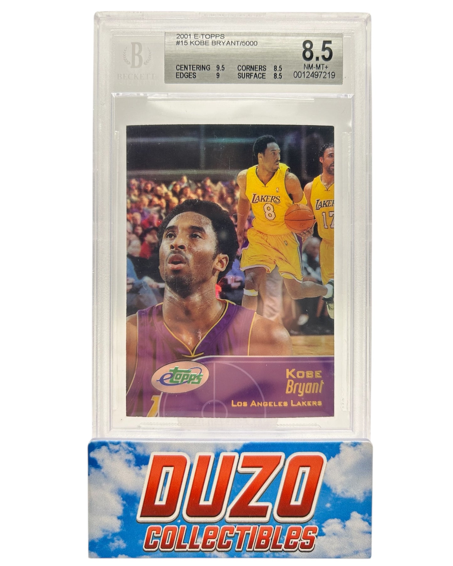 Kobe Bryant /5000 2001 E-Topps Beckett 8.5 No.15