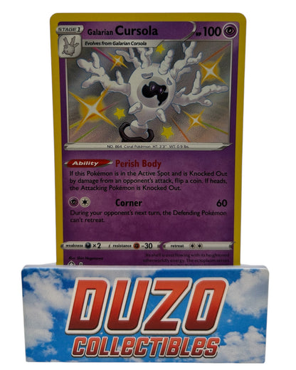 Galarian Cursola Shiny SV050/SV122 Pokemon Nintendo 2021 Shining Fates