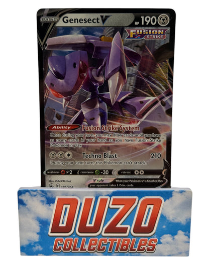 Genesect V Ultra Rare 185/264 Pokemon 2021 Fusion Strike