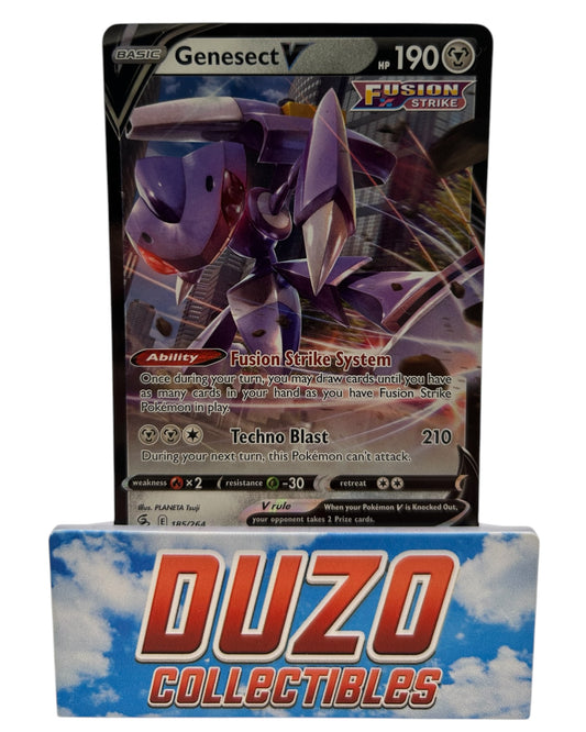 Genesect V Ultra Rare 185/264 Pokemon 2021 Fusion Strike