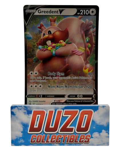 Greedent V Ultra Rare 217/264 Pokemon 2021 Fusion Strike
