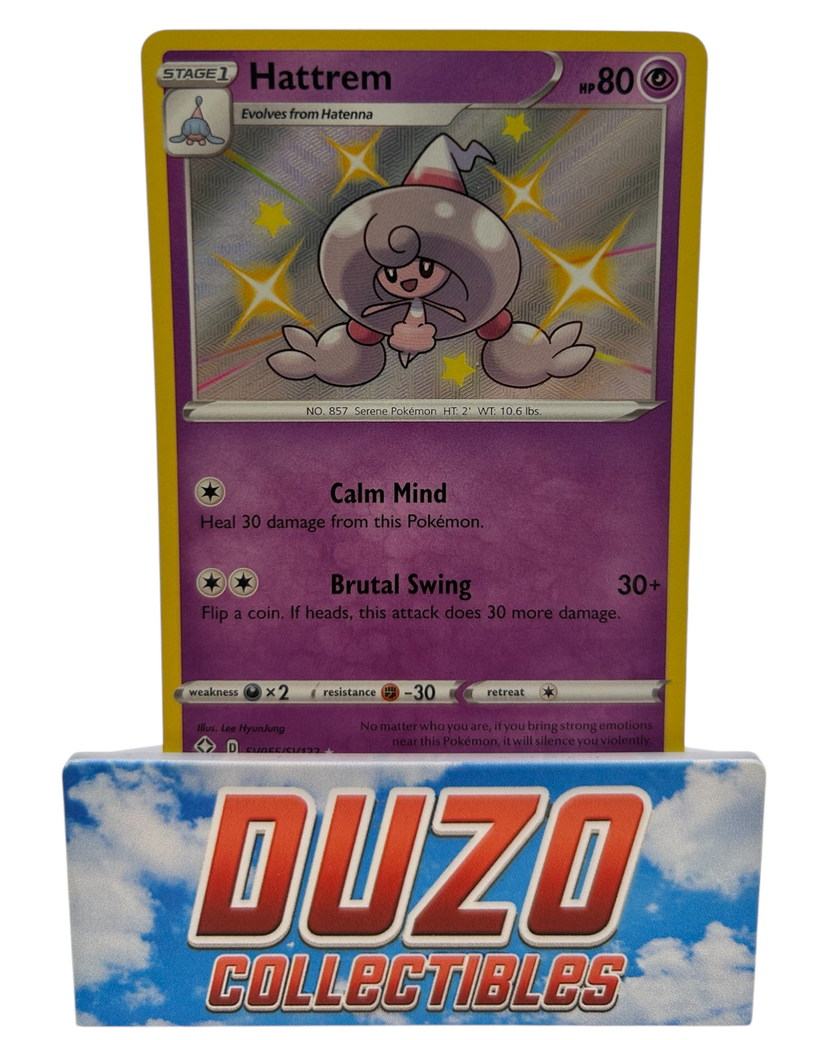 Hattrem Shiny SV055/SV122 Pokemon Nintendo 2021 Shining Fates