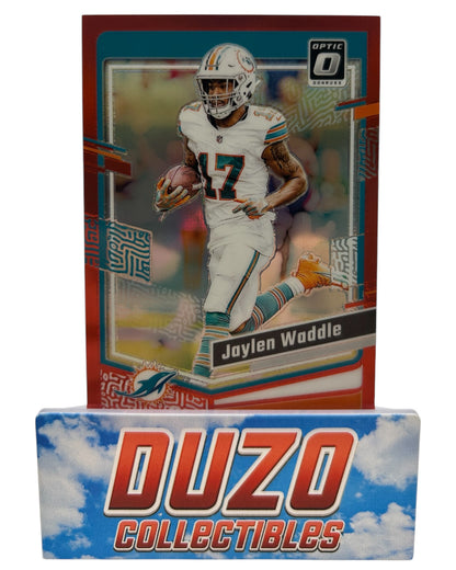 Jaylen Waddle Red /99 Panini 2023 Donruss Optic No.116