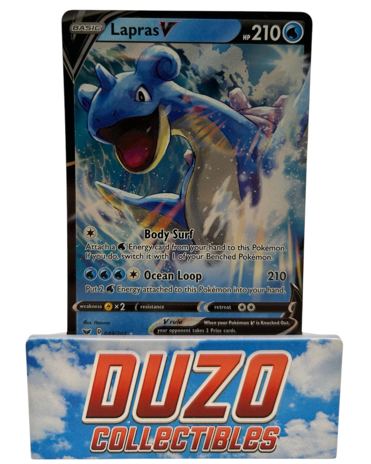 Lapras V Ultra Rare 049/202 Pokemon 2021 Sword and Shield