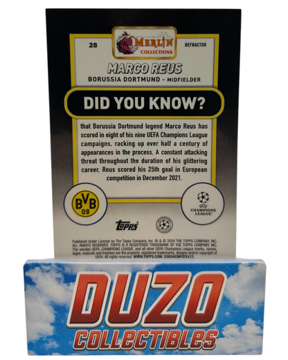 Marco Reus Refractor Topps 2024 Champions League No.28