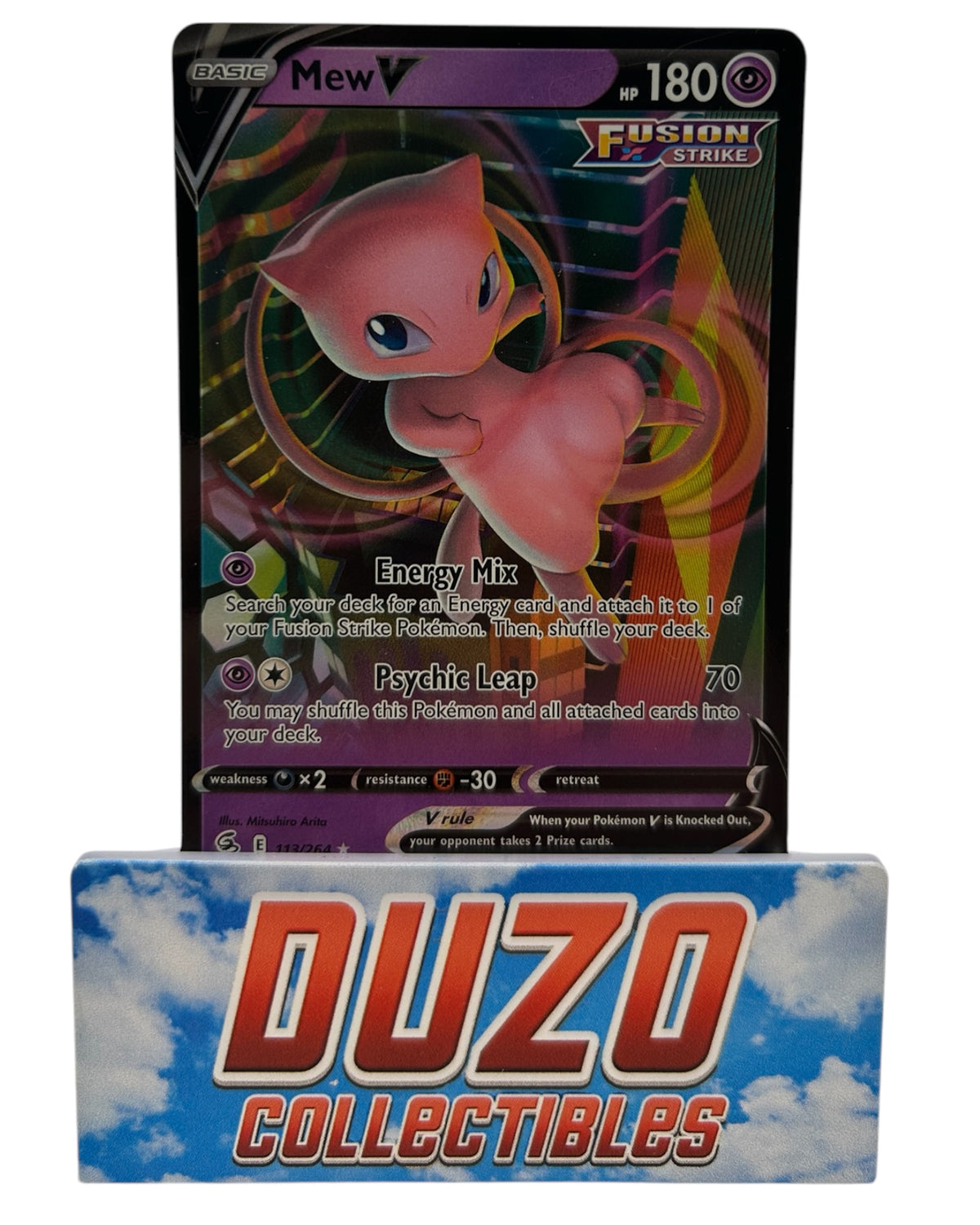 Mew V Ultra Rare 113/264 Pokemon 2021 Fusion Strike