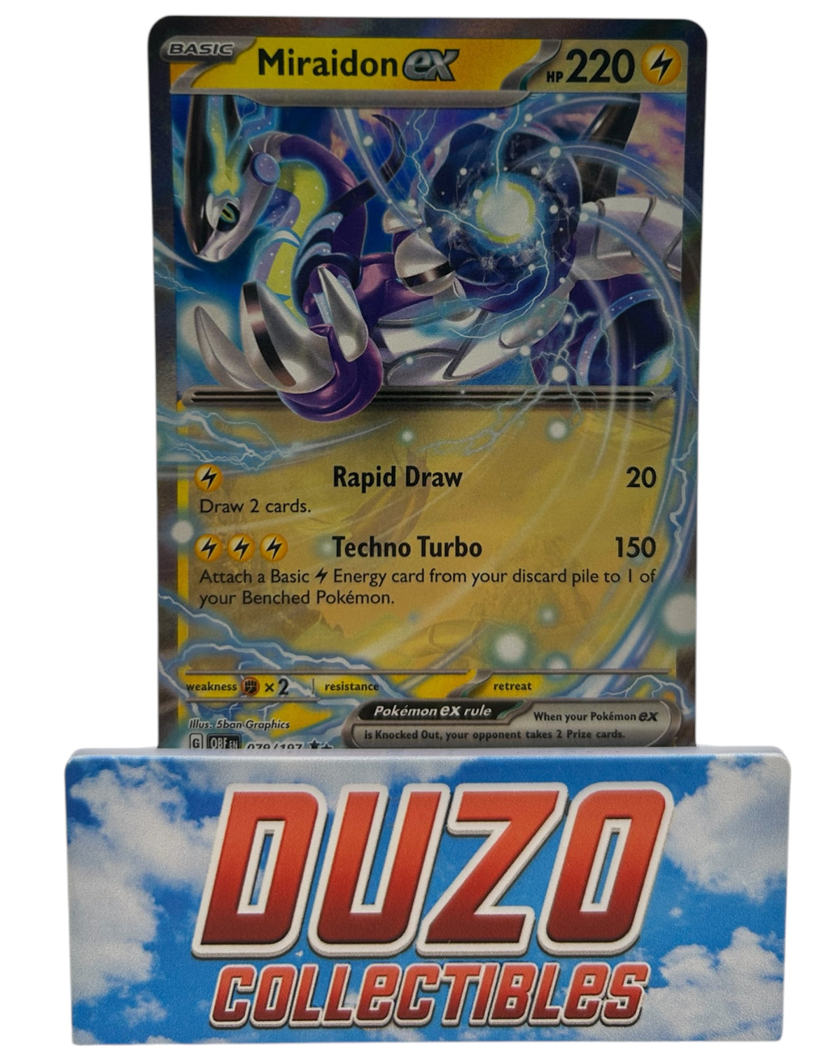 Miraidon EX Pokemon 2023 Obsidian Flames No.097/197
