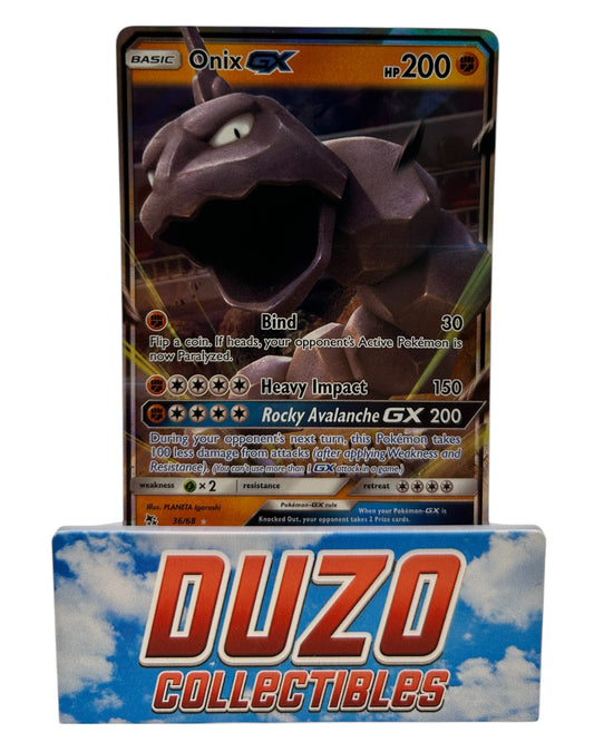 Onix GX Fullart 36/68 2019 Pokemon Hidden Fates