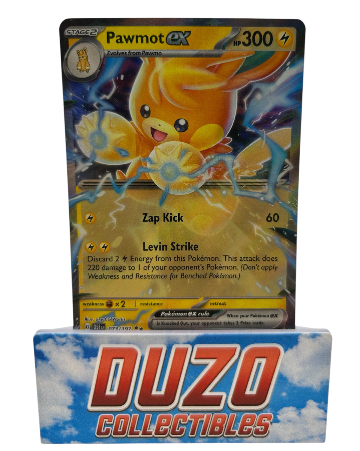 Pawmot EX Pokemon 2023 Obsidian Flames No.073/197