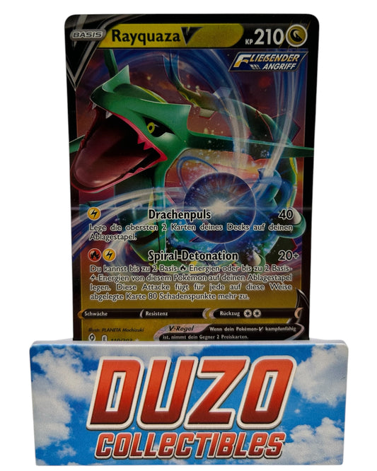 Rayquaza V Ultra Rare 110/203 Pokemon 2021 Evolving Skies