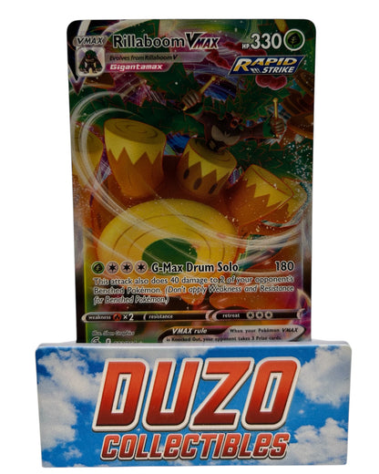 Rillaboom VMAX Ultra Rare 023/264 Pokemon 2021 Fusion Strike