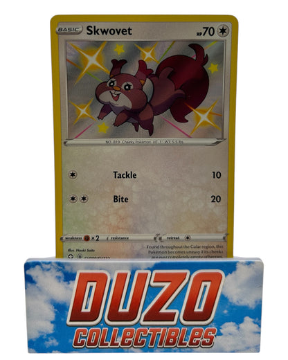 Skwovet Shiny SV099/SV122 Pokemon Nintendo 2021 Shining Fates