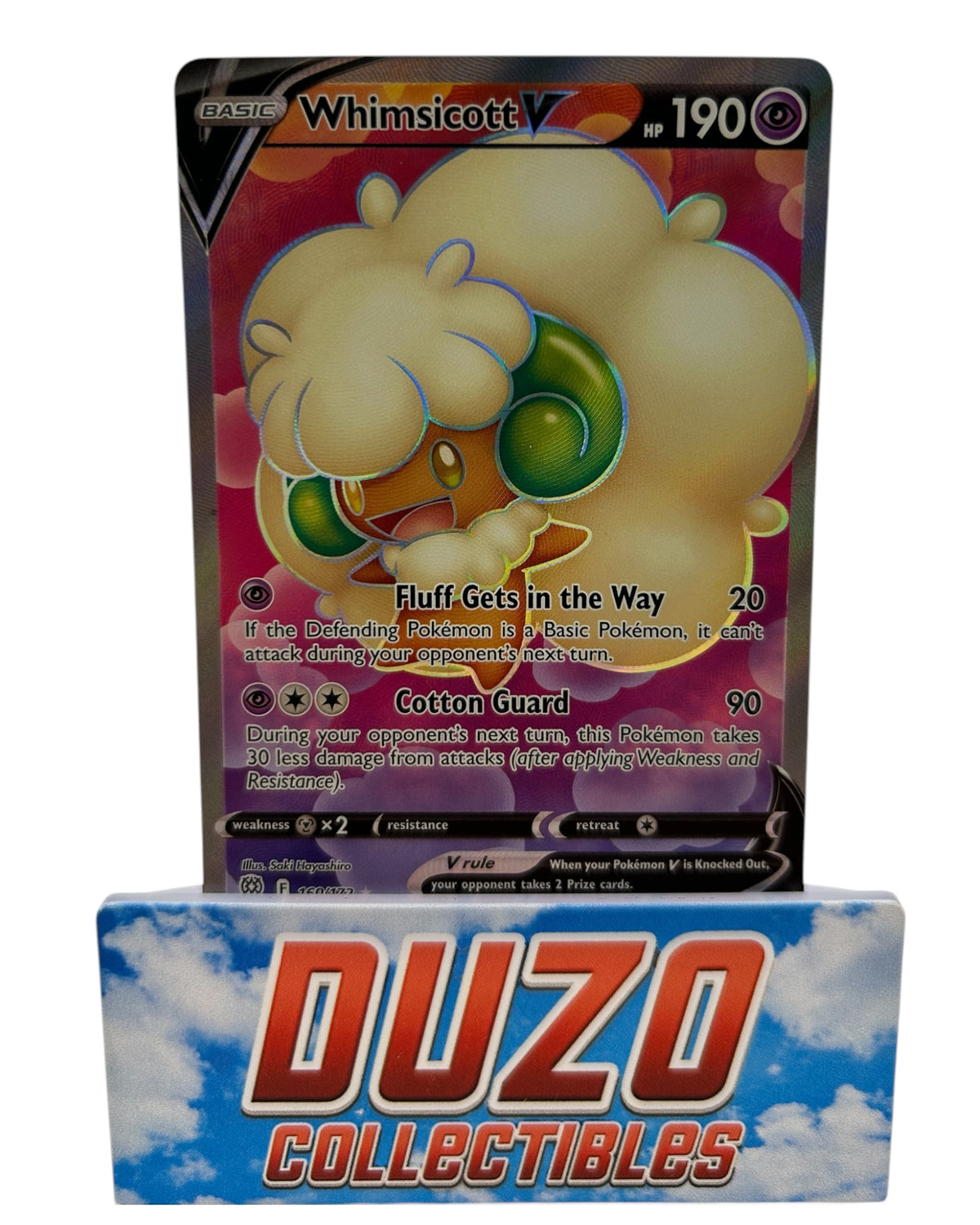 Whimsicott V Fullart 160/172 Pokemon 2022 Brilliant Stars