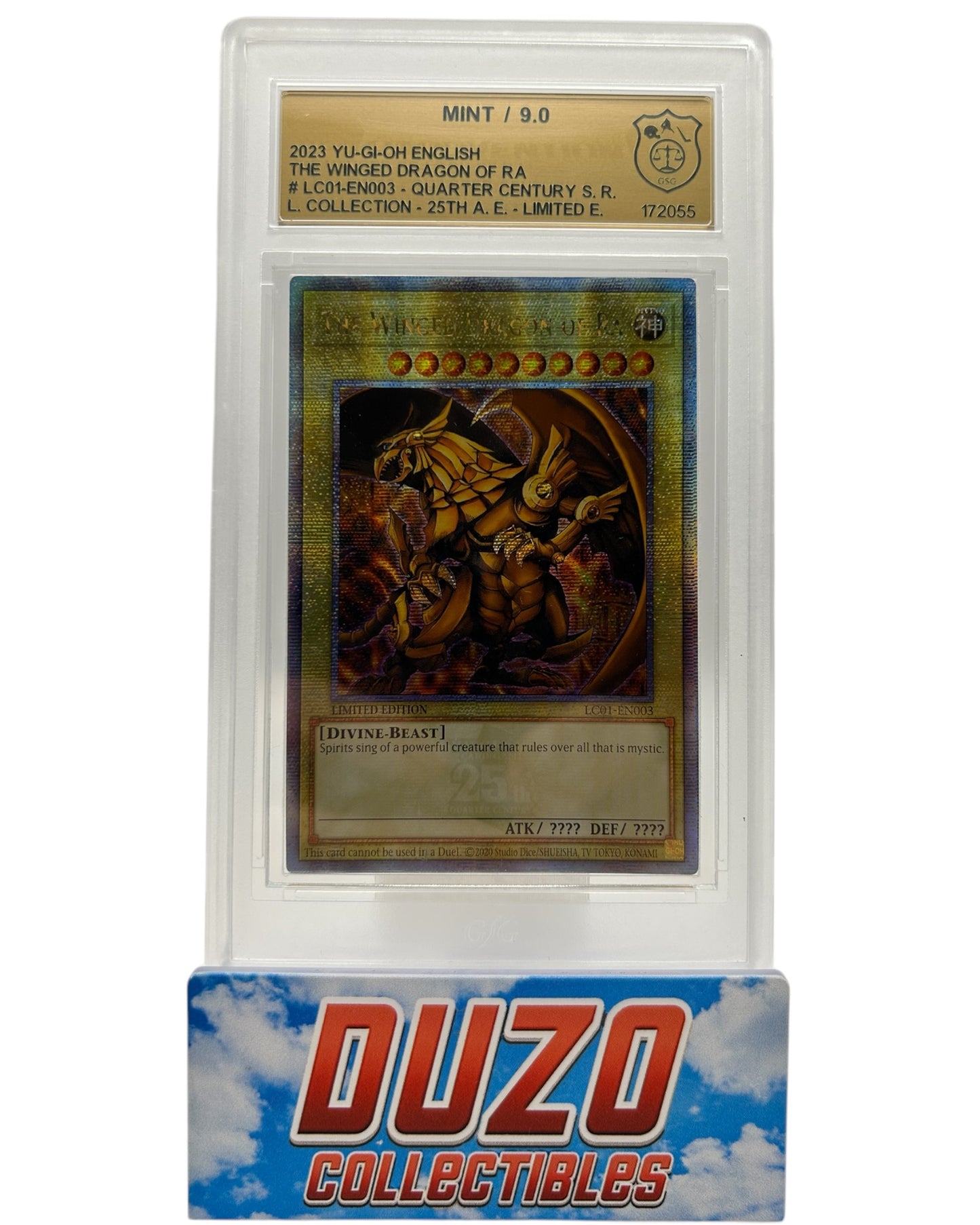 The Winged Dragon Of Ra Dragon Limited Edition GSG 9.0 2023 Yu-Gi-Oh Legendary Collection 25th Anniversary No.LC01-EN003