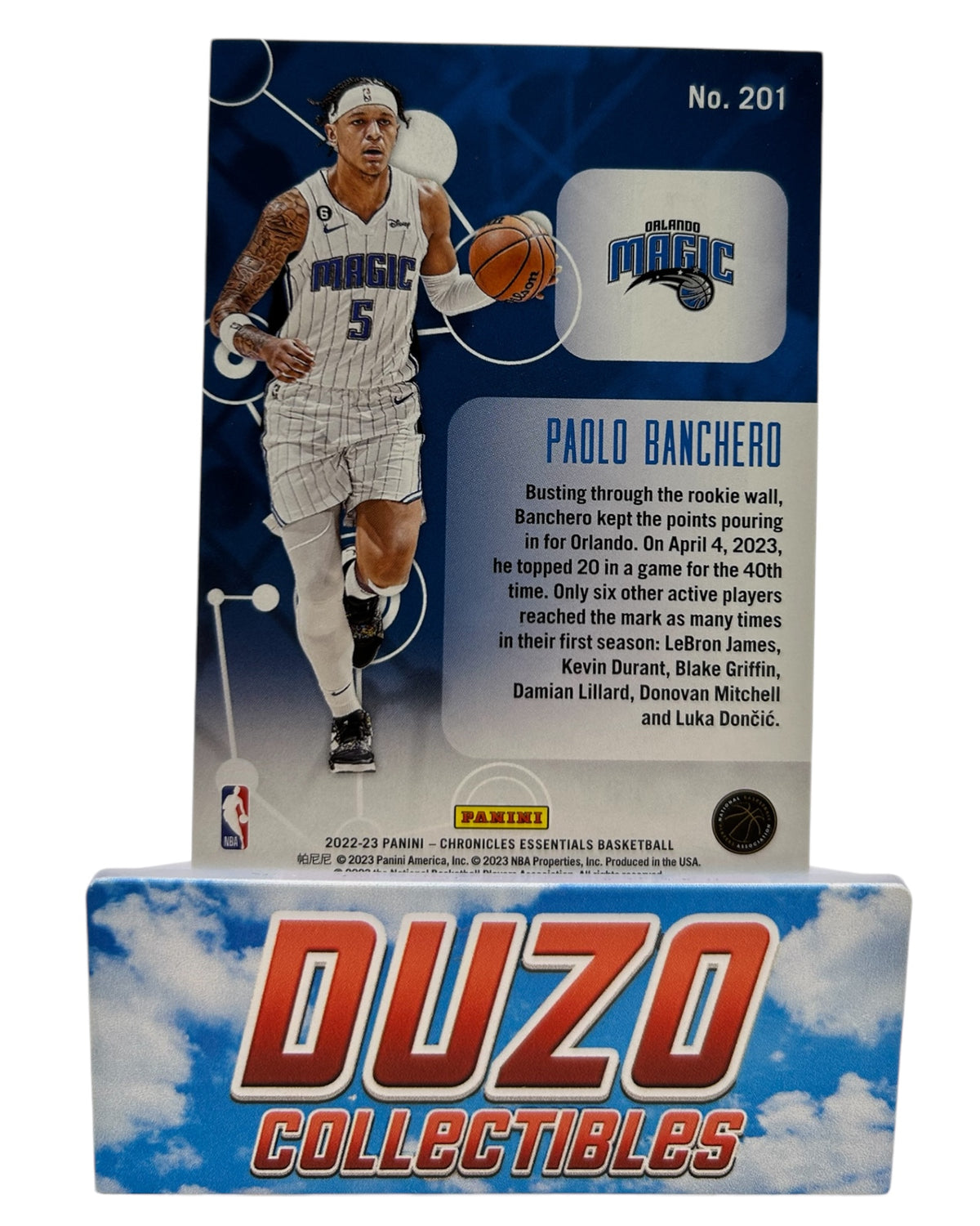 Paolo Banchero Pink Rookie 2022-23 Panini Chronicles Essentials No.201