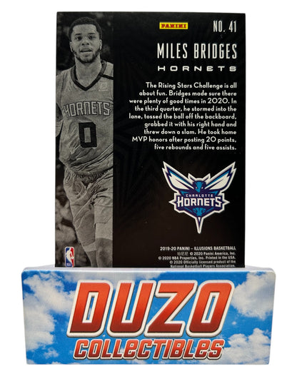 Miles Bridges Turquoise /125 2019-20 Panini Illusions No.41