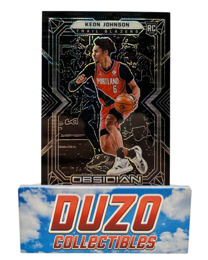 Keon Johnson Rookie 2021-22 Panini Obsidian No.187