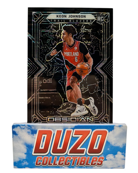 Keon Johnson Rookie 2021-22 Panini Obsidian No.187