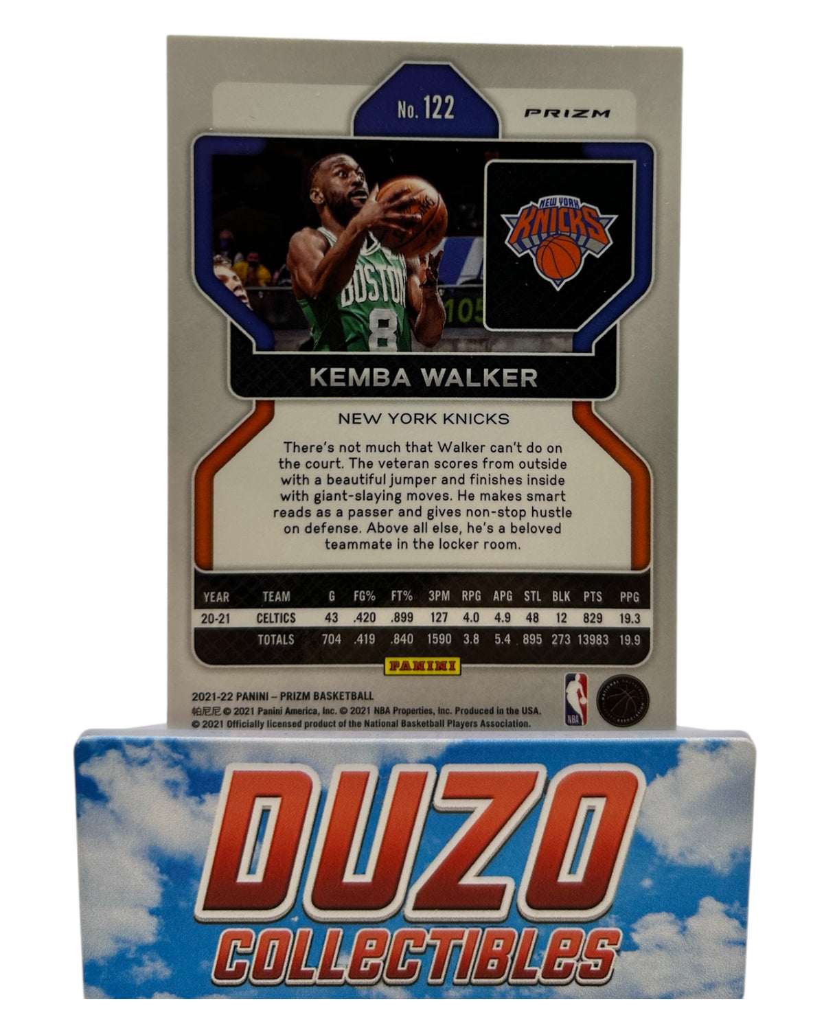 Kemba Walker NBA 75th Anniversary Diamonds 2021-22 Panini Prizm No.122