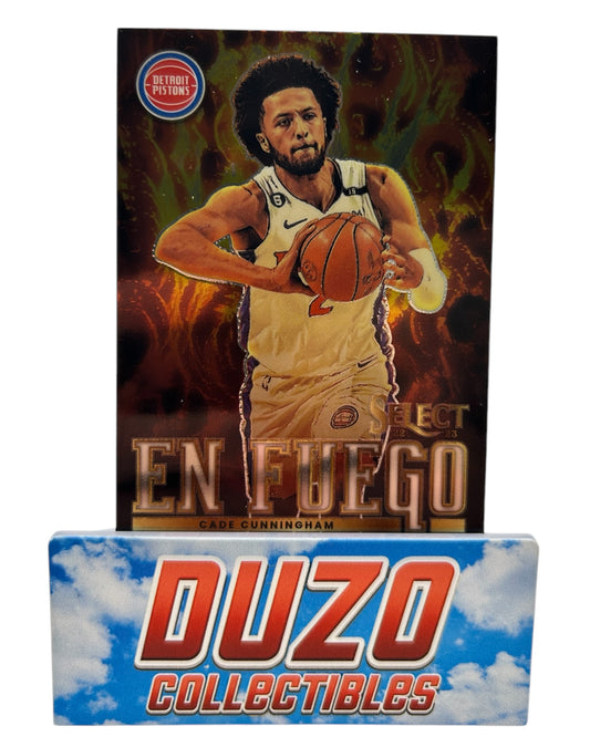 Cade Cunningham En Fuego 2022-23 Panini Select No.10