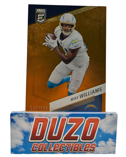Mike Williams Orange /399 2023 Panini Donruss Elite No.77