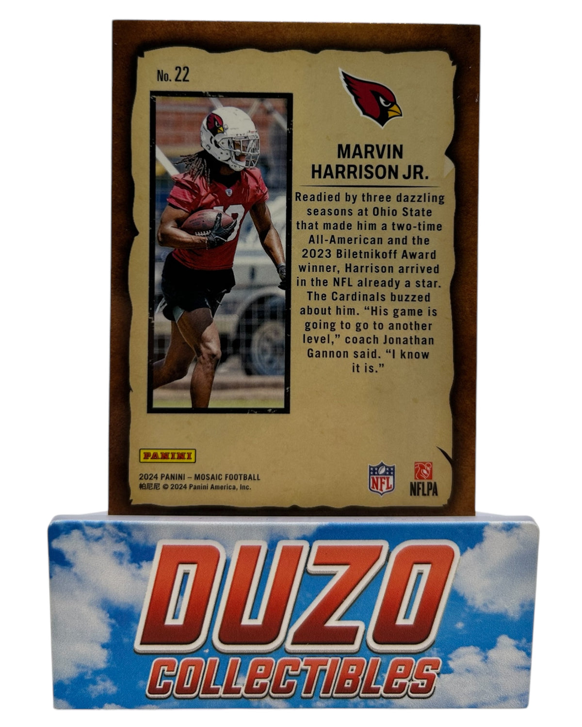 Marvin Harrison Jr. Rookie Notoriety 2024 Panini Mosaic No.22