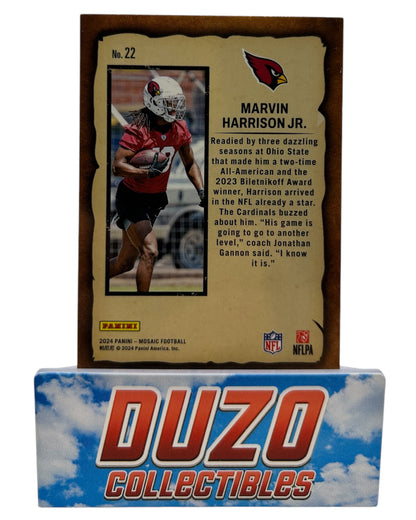 Marvin Harrison Jr. Rookie Notoriety 2024 Panini Mosaic No.22