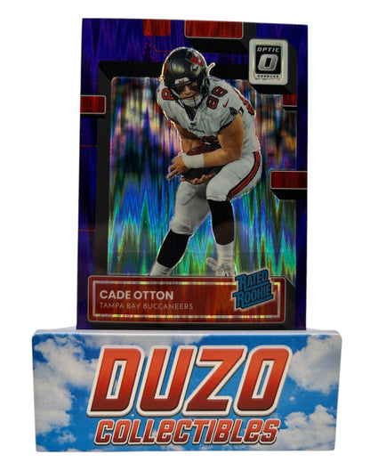Cade Otton Rated Rookie Purple Shock 2022 Panini Donruss Optic No.293