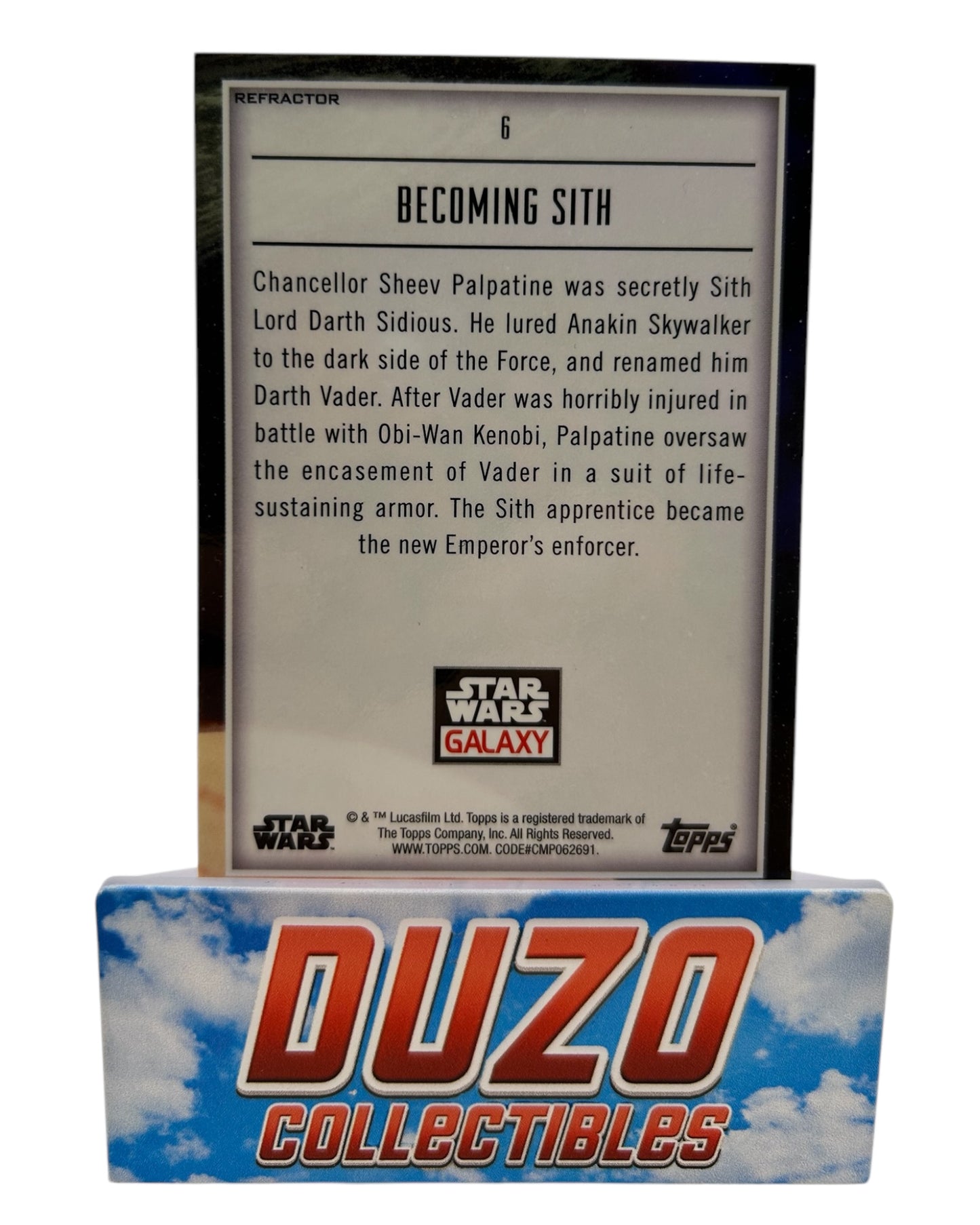 Becoming Sith Refractor 2023 Topps Star Wars Galaxy No.6