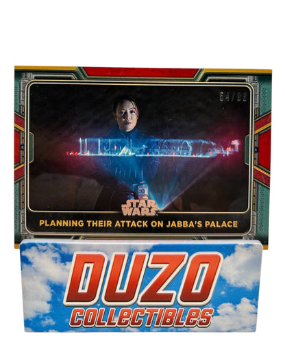 Planning their Attack on Jabba's Palace Red /99 Topps The Book of Boba Fett No.55