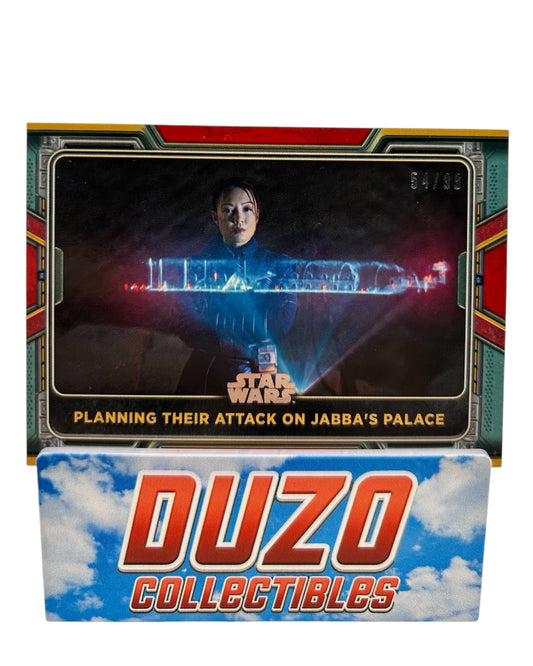Planning their Attack on Jabba's Palace Red /99 Topps The Book of Boba Fett No.55
